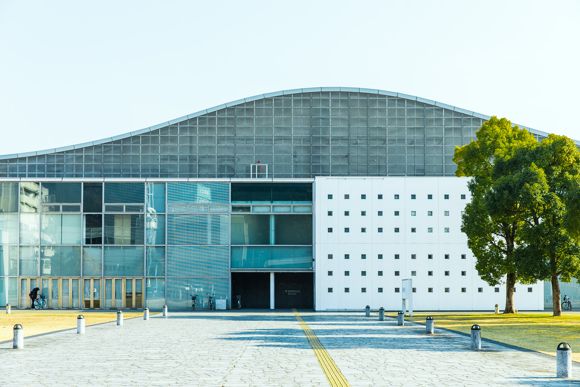 Front view of YCAM exterior